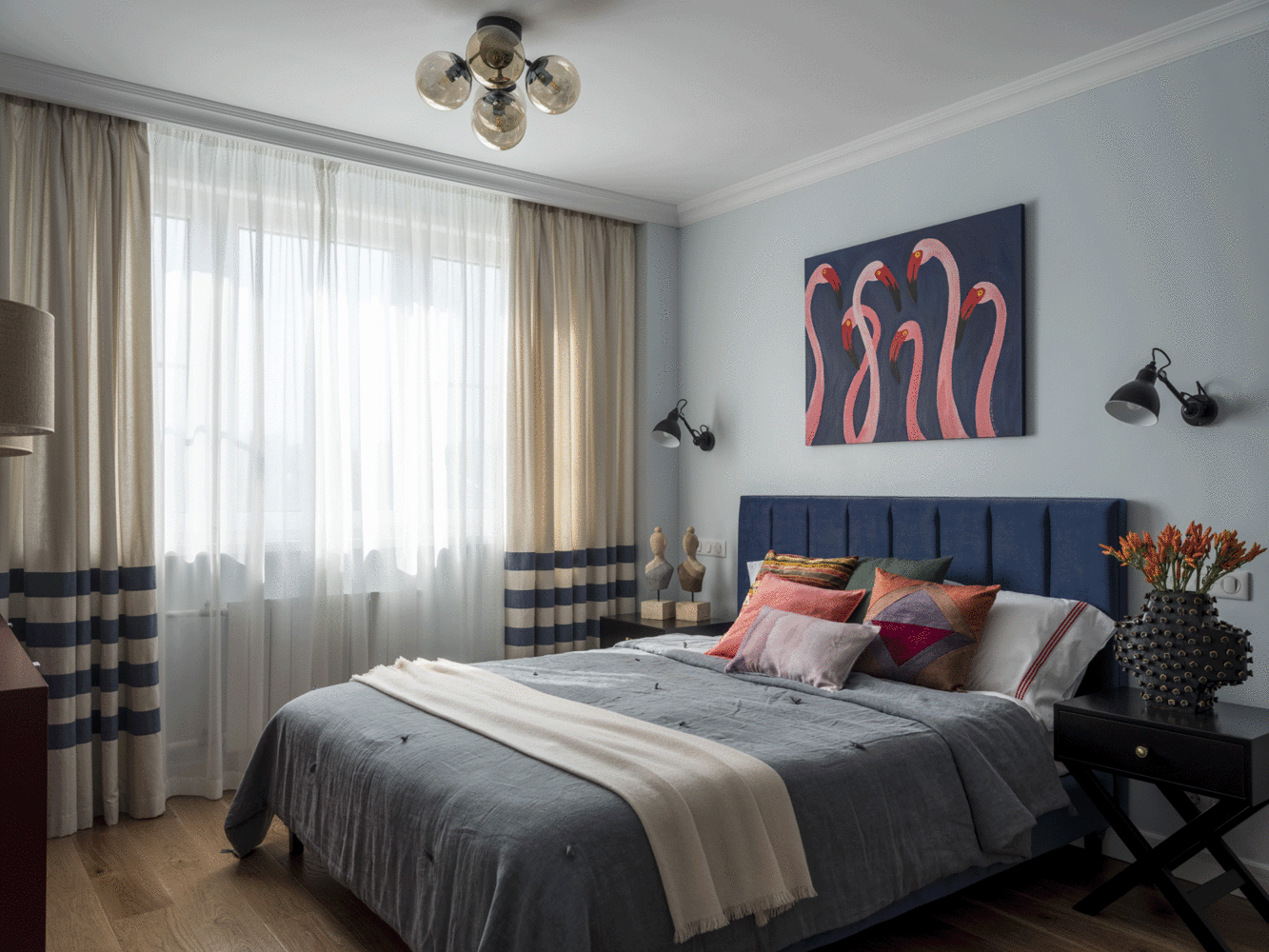 Фотография: Спальня в стиле Современный, Квартира, Проект недели, Москва, Мила Колпакова, Панельный дом, 2 комнаты, 40-60 метров, КОПЭ-85 – фото на INMYROOM Фотография: Спальня в стиле Современный, Квартира, Проект недели, Москва, Мила Колпакова, Панельный дом, 2 комнаты, 40-60 метров, КОПЭ-85 – фото на INMYROOM