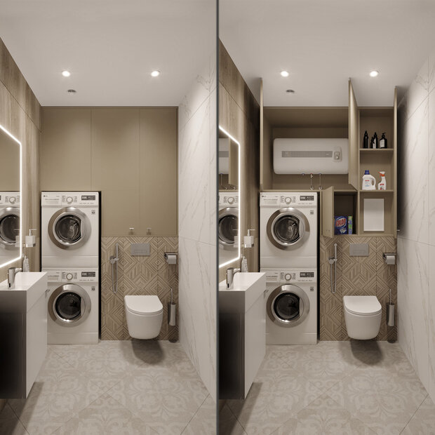 Фото из портфолио Постирочные – фотографии дизайна интерьеров на INMYROOM