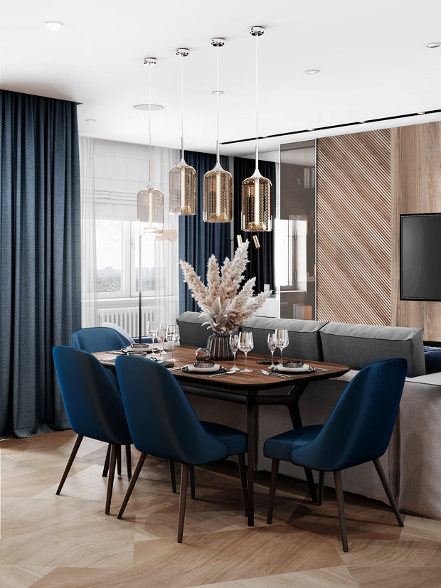 Фотография: Кухня и столовая в стиле Современный, Квартира, Проект дня, 3 комнаты, Более 90 метров, Люберцы, Александра Гартке – фото на INMYROOM