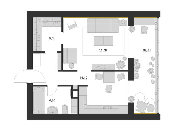 Фото из портфолио Очень старый проект) – фотографии дизайна интерьеров на INMYROOM