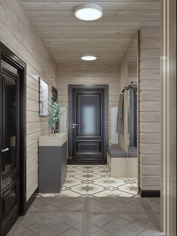 Фотография: Прихожая в стиле Эко, Дом, Проект недели, Дом и дача, 4 и больше, Более 90 метров, Владимирская область, Светлана Капустина – фото на INMYROOM