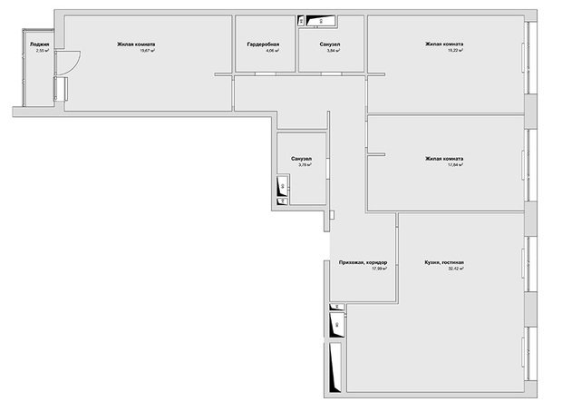 Фото из портфолио 108_silver – фотографии дизайна интерьеров на INMYROOM