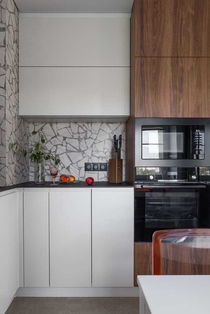 Фотография: Кухня и столовая в стиле Современный, Квартира, Проект недели, Ростов-на-Дону, 3 комнаты, 60-90 метров, Анастасия Кудяшева – фото на INMYROOM Фотография: Кухня и столовая в стиле Современный, Квартира, Проект недели, Ростов-на-Дону, 3 комнаты, 60-90 метров, Анастасия Кудяшева – фото на INMYROOM