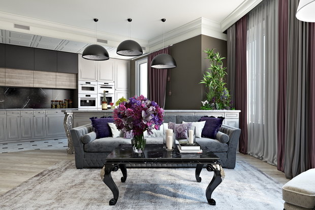 Фото из портфолио Английский квартал. Гостиная – фотографии дизайна интерьеров на INMYROOM