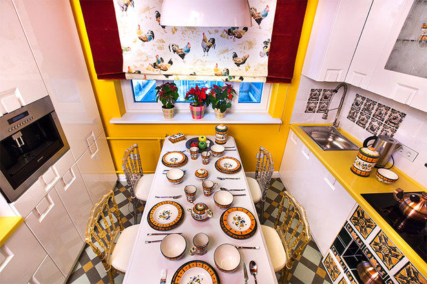 Фотография: Кухня и столовая в стиле Прованс и Кантри, Современный, Эклектика, Интерьер комнат – фото на INMYROOM