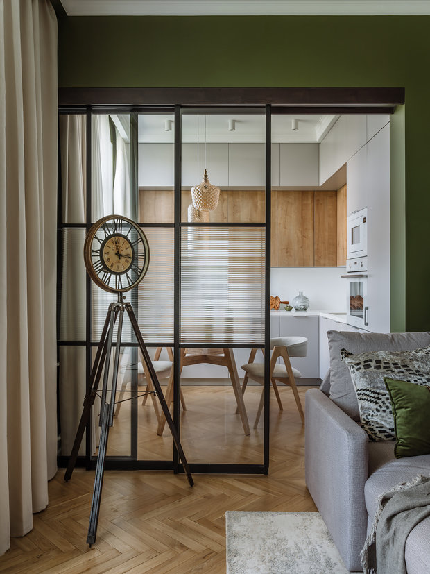 Фотография: Гостиная в стиле Восточный, Эклектика, Квартира, Проект дня, Москва, 3 комнаты, 60-90 метров, Виолетта Голубева – фото на INMYROOM