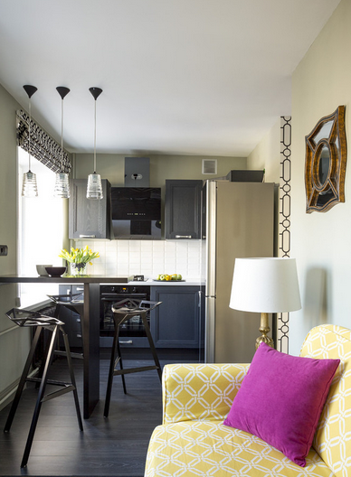 Фотография: Кухня и столовая в стиле Современный, Квартира, Россия, Москва, Санкт-Петербург, Гид, Марина Саркисян, Инна Теджоева, Красногорск, Верхнее Мячково, Зина Броян, Анастасия Бархатова, Екатерина Кокоулина, Михаил Новинский, Мила Колпакова, Ирина Лаврентьева, как объединить кухню и гостиную, совмещение кухни и гостиной – фото на INMYROOM