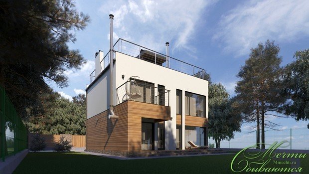 Фото из портфолио Три варианта каркасных домов – фотографии дизайна интерьеров на INMYROOM