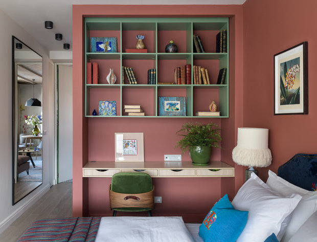 Фотография: Спальня в стиле Современный, Эклектика, Квартира, Проект недели, Новосибирск, 3 комнаты, Более 90 метров, Александра Протасова – фото на INMYROOM