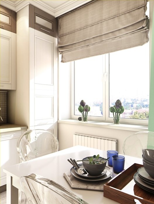 Фотография: в стиле , Кухня и столовая, Современный, Планировки, Проект недели, Серый, ИКЕА, Марина Саркисян, Lightstar, Arte Lamp Molecule, Oset, Verona Mobili – фото на INMYROOM