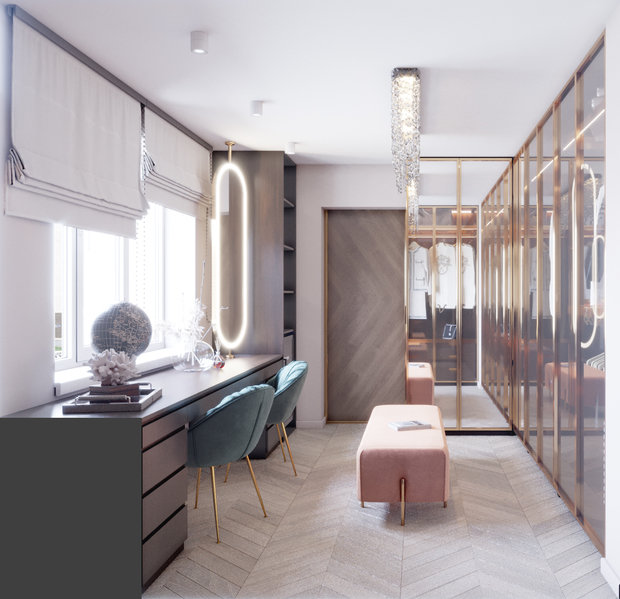 Фото из портфолио Квартира "Сибирский шик" – фотографии дизайна интерьеров на INMYROOM