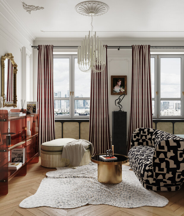 Фотография: Гостиная в стиле Восточный, Эклектика, Малогабаритная квартира, Квартира, Студия, Проект недели, Москва, до 40 метров, Дейси Аушева – фото на INMYROOM