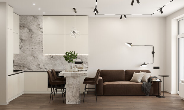 Фото из портфолио Интерьер в темных тонах  – фотографии дизайна интерьеров на INMYROOM