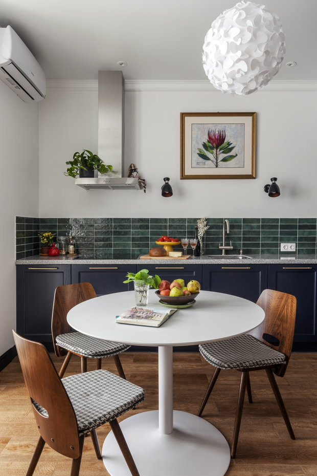 Фотография: Кухня и столовая в стиле Современный, Квартира, Проект недели, Москва, 2 комнаты, 40-60 метров, Светлана Мельникова – фото на INMYROOM