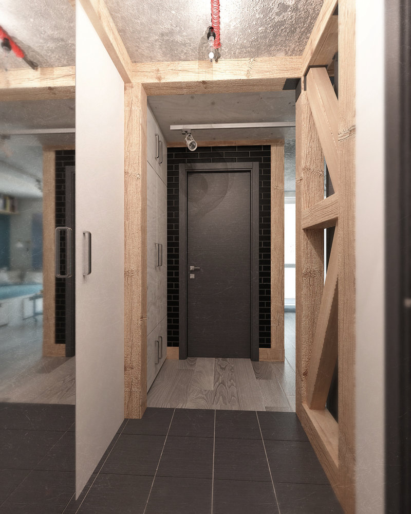 Фотография: Прихожая в стиле Лофт, Квартира, Дома и квартиры, IKEA, Проект недели, Cosmorelax – фото на INMYROOM