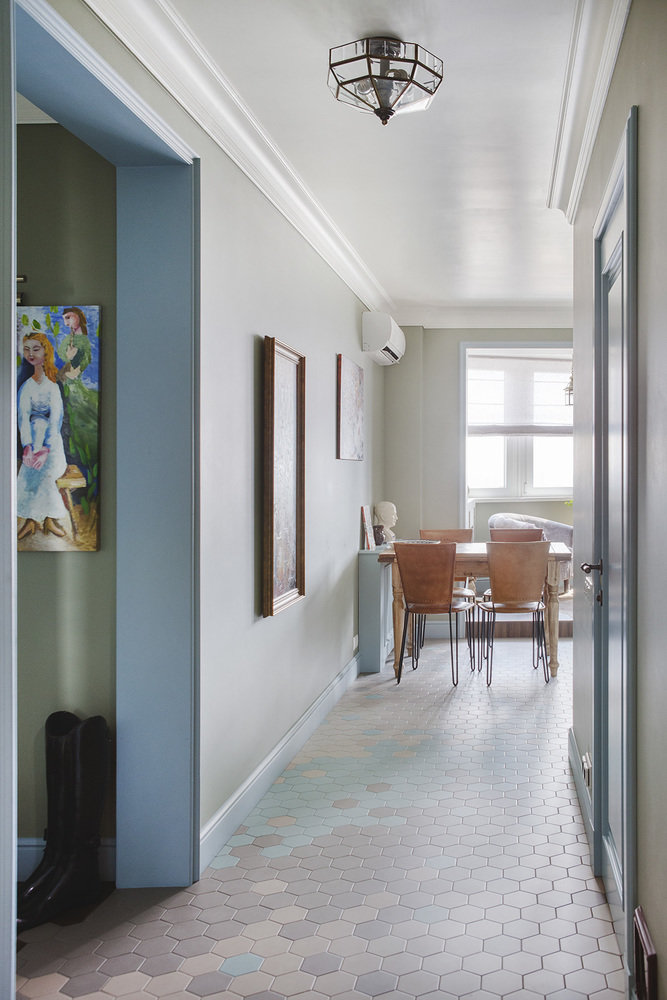 Фотография: Прихожая в стиле Прованс и Кантри, Современный, Квартира, Проект недели, Панельный дом, Путилково, 2 комнаты, 60-90 метров, КОПЭ-Парус, Наталья Комова – фото на INMYROOM