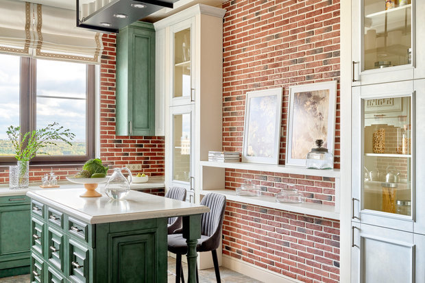 Фотография: Кухня и столовая в стиле Эклектика, Гид, Евгения Лыкасова, «Уютная квартира», Наталья Преображенская, Ирина Кривцова, квартира в пастельных тонах, Елена Зуфарова, Quadrum – фото на INMYROOM