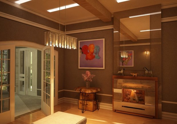 Фотография: Гостиная в стиле Эклектика, Дом, Дома и квартиры, Проект недели, Современное искусство – фото на INMYROOM