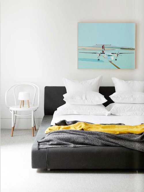 Фотография: Спальня в стиле Скандинавский, Современный, Цвет в интерьере – фото на INMYROOM