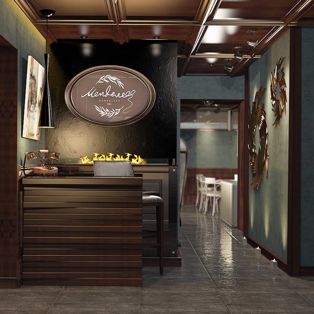 Фото из портфолио Бар и ресторан "Менделеев". Г. Волгоград. – фотографии дизайна интерьеров на INMYROOM