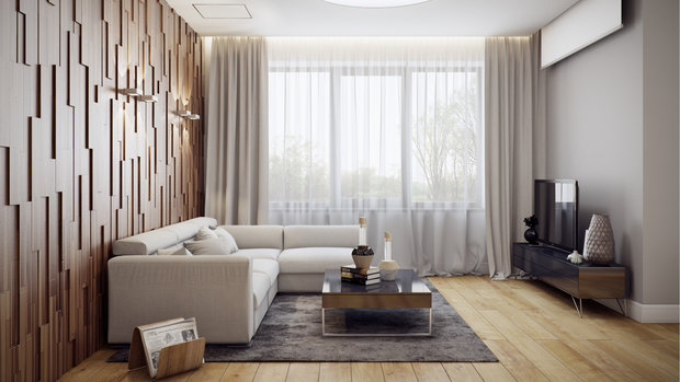 Фотография: Гостиная в стиле Современный, Эко, Дом, Минимализм, Проект недели, Подмосковье, архитектурное бюро 108, Екатерина Грицан – фото на INMYROOM