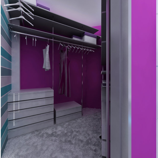 Фотография: Гардеробная в стиле Современный, Хай-тек, Дом, Минимализм, Проект недели – фото на INMYROOM