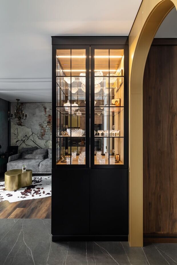 Фотография: Гостиная в стиле Современный, Малогабаритная квартира, Квартира, Проект дня, Москва, 1 комната, 40-60 метров, эклектика с элементами современного, Александр Джикаеви – фото на INMYROOM