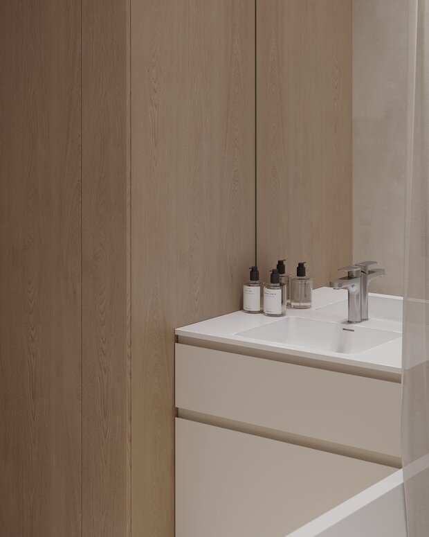 Фото из портфолио ЖК Vangarden (Прихожая/СУ) – фотографии дизайна интерьеров на INMYROOM