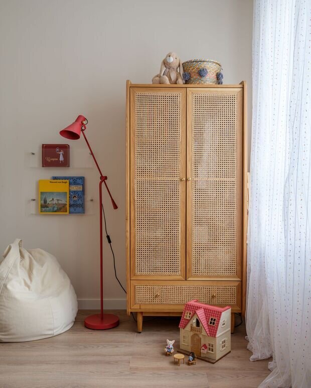 Фотография: Детская в стиле Скандинавский, Эклектика, Винтажный, Квартира, Проект дня, Москва, Монолитный дом, 3 комнаты, 40-60 метров, Дарья Дудоладова – фото на INMYROOM