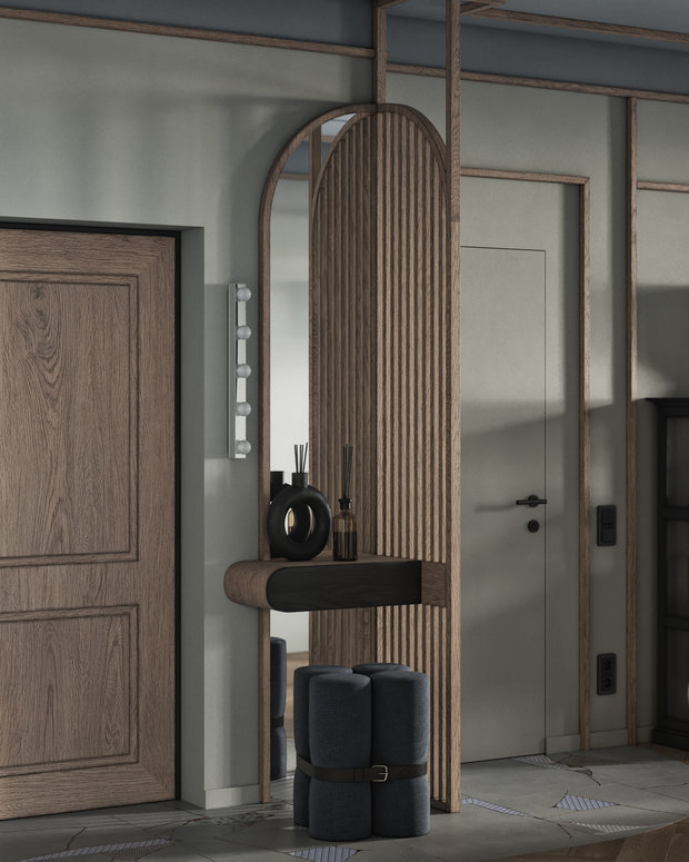 Фотография: Прихожая в стиле Эклектика, Квартира, Проект недели, Москва, ToTaste Studio, 4 и больше, Более 90 метров – фото на INMYROOM