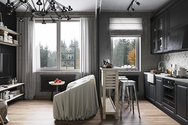 Фото из портфолио Лофт – фотографии дизайна интерьеров на INMYROOM