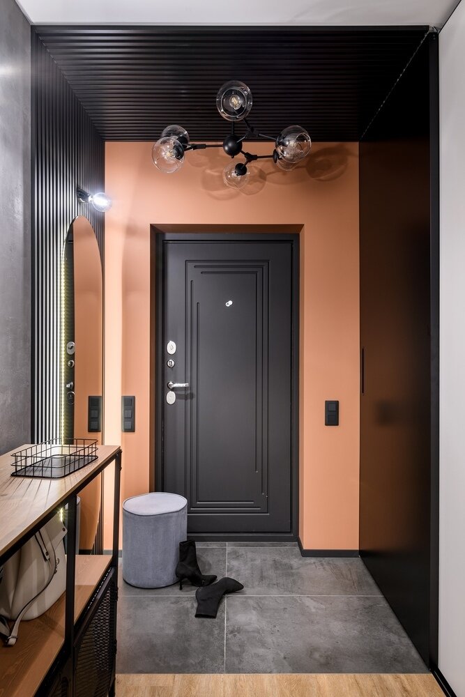 Фотография: Прихожая в стиле Лофт, Современный, Эклектика, Квартира, Проект недели, Новосибирск, 2 комнаты, 60-90 метров, Анастасия Каширская – фото на INMYROOM Фотография: Прихожая в стиле Лофт, Современный, Эклектика, Квартира, Проект недели, Новосибирск, 2 комнаты, 60-90 метров, Анастасия Каширская – фото на INMYROOM