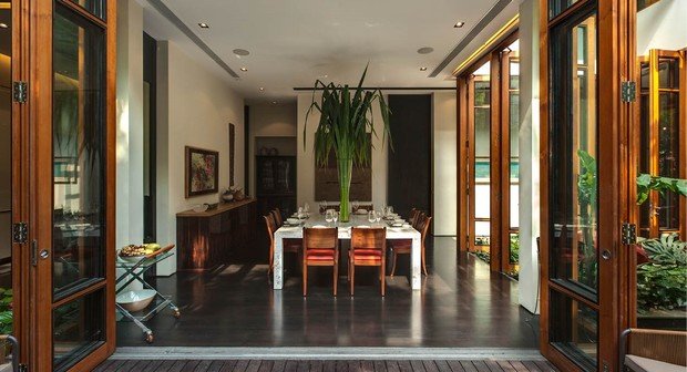 Фото из портфолио Бассейн на крыше и джунгли в гостиной – фотографии дизайна интерьеров на INMYROOM