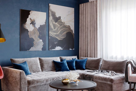 Проект "DEEP BLUE FUSION", Минск, 90м.кв