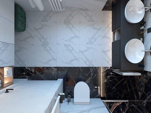 Фото из портфолио Проект ванной комнаты – фотографии дизайна интерьеров на INMYROOM