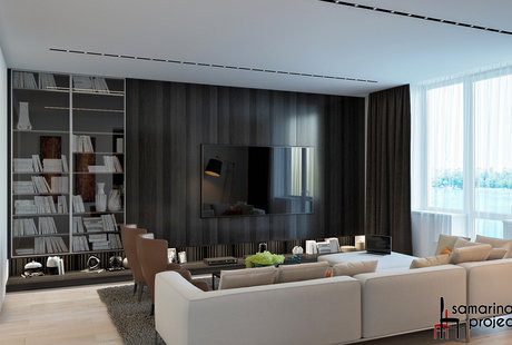 Дизайн-проект квартиры "Горький шоколад"