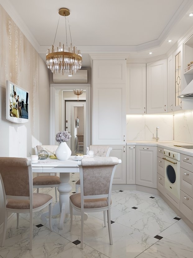 Фото из портфолио Светлая классика – фотографии дизайна интерьеров на INMYROOM