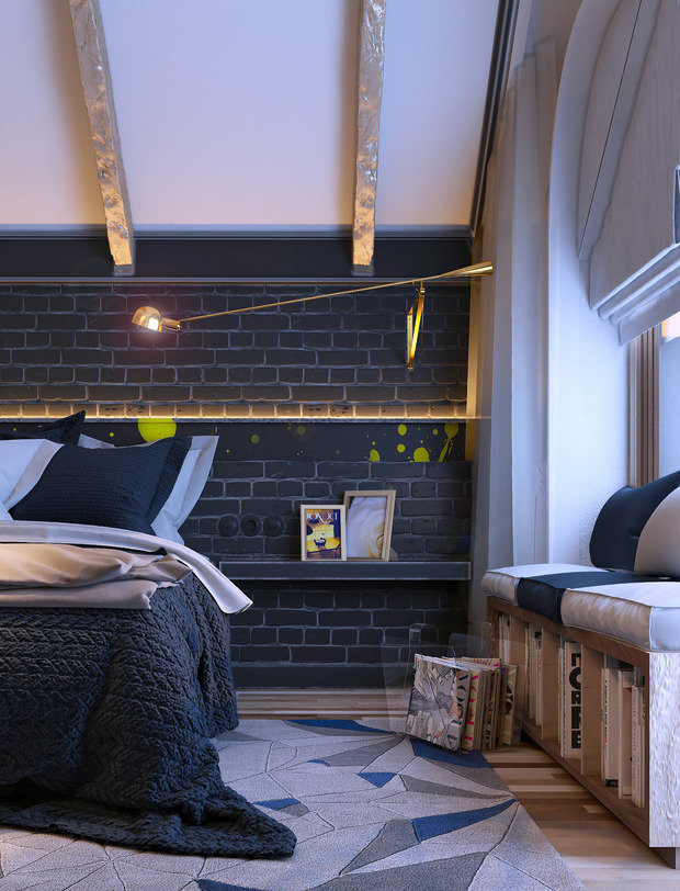 Фото из портфолио bedroom at sunset – фотографии дизайна интерьеров на INMYROOM