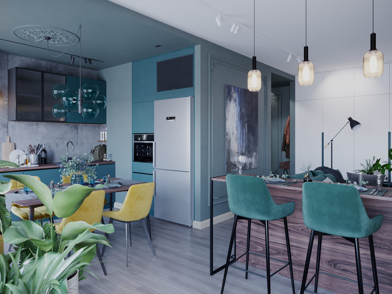 Фото из портфолио Apartment «Summer garden» – фотографии дизайна интерьеров на INMYROOM Фото из портфолио Apartment «Summer garden» – фотографии дизайна интерьеров на INMYROOM