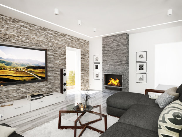 Фото из портфолио Коттедж в Подмосковье. Гостиная – фотографии дизайна интерьеров на INMYROOM