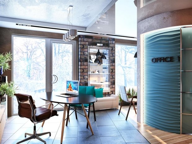 Фото из портфолио Офис в стиле Loft г.Тюмень – фотографии дизайна интерьеров на INMYROOM