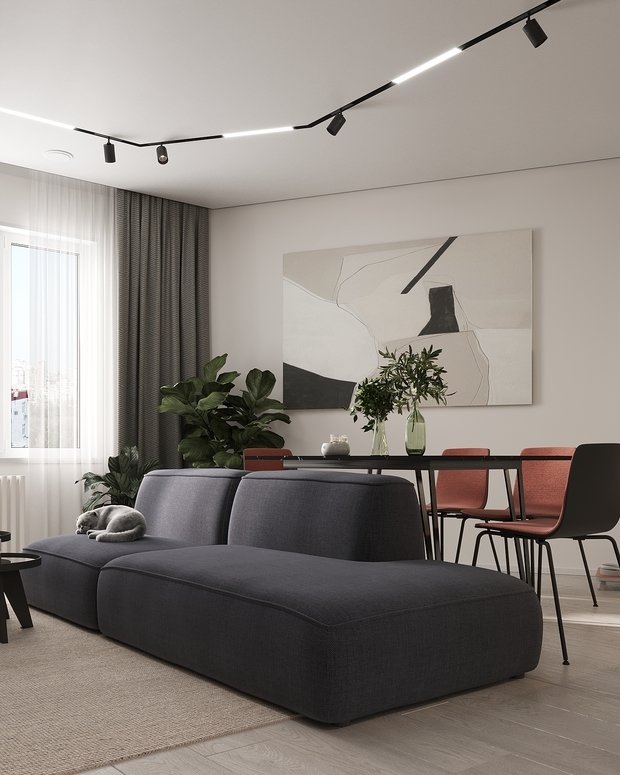 Фото из портфолио Современный интерьер в ЖК «Znak», Ижевск, 73 кв. м2 – фотографии дизайна интерьеров на INMYROOM