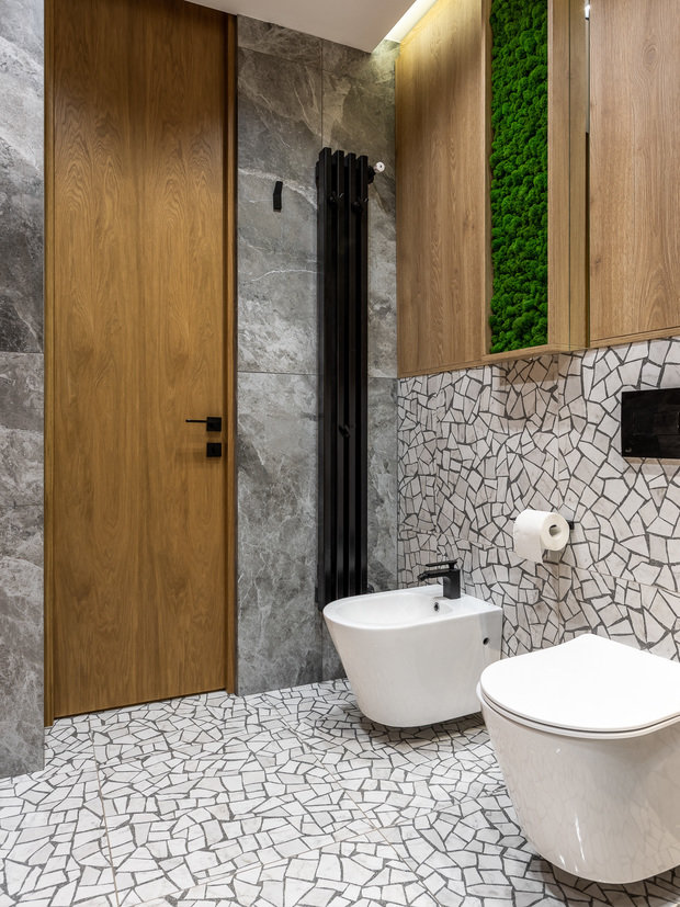 Фотография: Ванная в стиле Современный, Квартира, Проект недели, Самара, 4 и больше, Более 90 метров, Айгуль Султанова – фото на INMYROOM