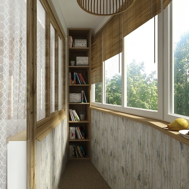 Фотография: Балкон в стиле Эко, Прованс и Кантри, Скандинавский, Квартира, Проект недели, Москва, Виктория Золина, Zi-Design Interiors, Панельный дом, 2 комнаты, 40-60 метров, П-44ТМ – фото на INMYROOM