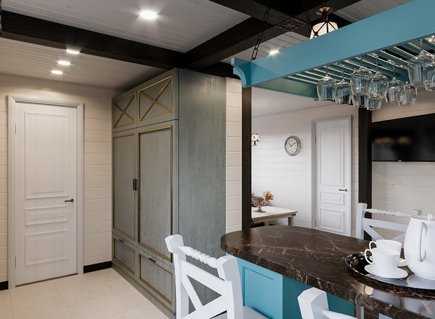 Фото из портфолио Гостевой дом-баня, пос. Глебычево – фотографии дизайна интерьеров на INMYROOM