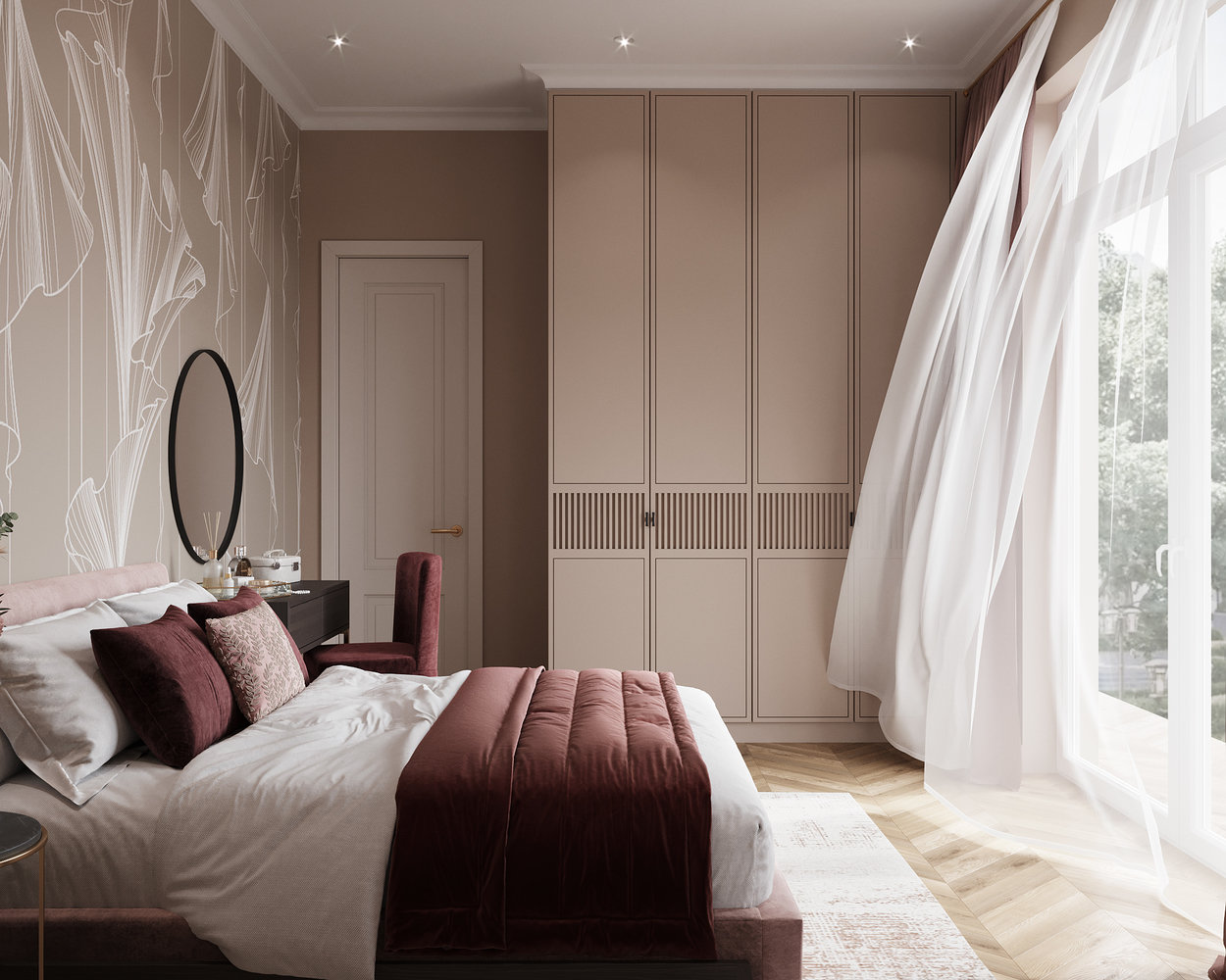 Фотография: Спальня в стиле Классический, Современный, Эклектика, Квартира, Проект недели, Санкт-Петербург, 4 и больше, 60-90 метров, Елена Лебедева – фото на INMYROOM