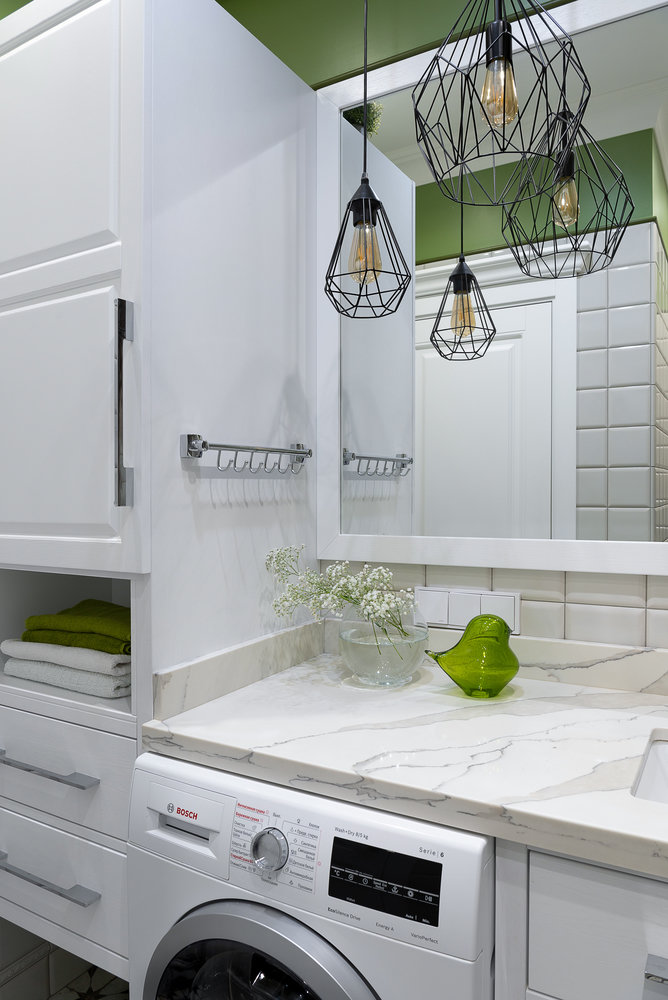 Фотография: Ванная в стиле Современный, Классический, Квартира, Проект недели, 3 комнаты, 60-90 метров, Владивосток, Елена Теплова – фото на INMYROOM Фотография: Ванная в стиле Современный, Классический, Квартира, Проект недели, 3 комнаты, 60-90 метров, Владивосток, Елена Теплова – фото на INMYROOM