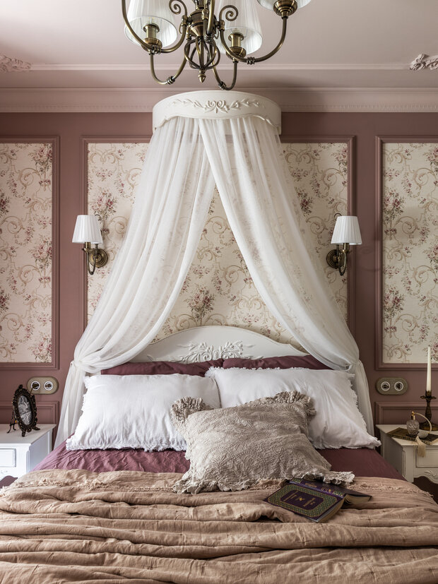 Фотография: Спальня в стиле Прованс и Кантри, Квартира, Проект дня, Кирпичный дом, 2 комнаты, 40-60 метров, Башкортостан, Лариса Байракова – фото на INMYROOM