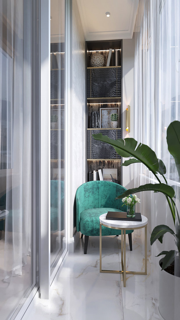 Фото из портфолио Нежная неоклассика – фотографии дизайна интерьеров на INMYROOM