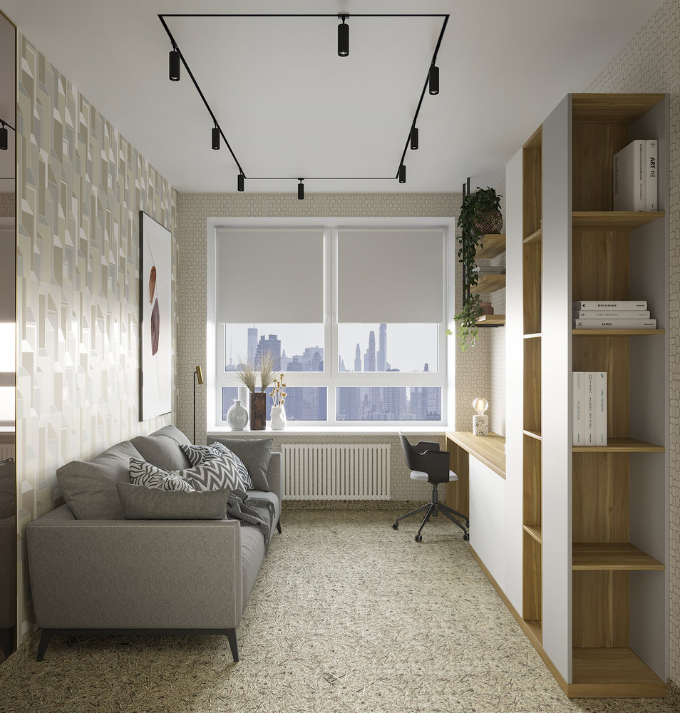 Фотография: Кабинет в стиле Современный, Квартира, Проект недели, Москва, 2 комнаты, 3 комнаты, 60-90 метров, Татьяна Крыгина, Dessein – фото на INMYROOM Фотография: Кабинет в стиле Современный, Квартира, Проект недели, Москва, 2 комнаты, 3 комнаты, 60-90 метров, Татьяна Крыгина, Dessein – фото на INMYROOM